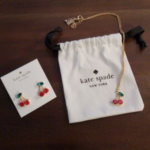 kate spade Jewelry - Kate Spade cherry necklace and earrings kate spade Jewelry - Kate Spade cherry necklace and earrings